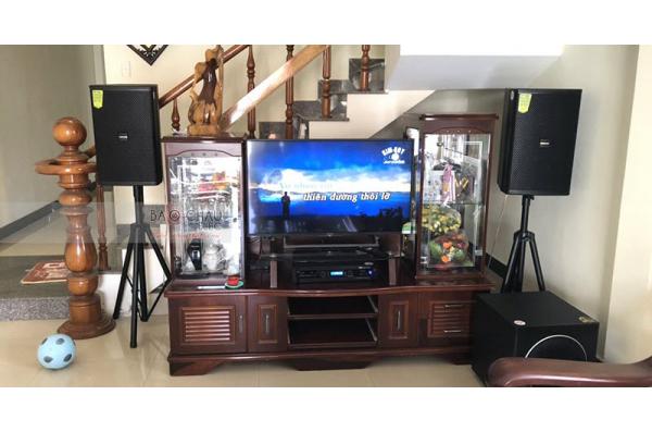 Lắp bộ dàn karaoke cho gia đình anh Định ở Hội An (Domus DP6120, Paramax 1000, Bksound DP8000)