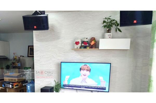 Lắp bộ dàn karaoke và nghe nhạc cho gia đình anh Duy ở Gò Vấp (JBL CV1852T, Bksound DP6000, BW604 No8, Stage A170, PMA-600NE)