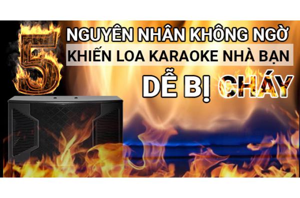 Lưu ý khi sử dụng thiết bị âm thanh loa karaoke dễ bị cháy