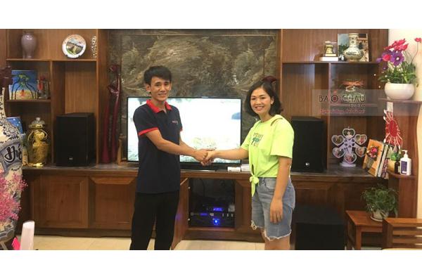 Dàn karaoke cao cấp gia đình chị Mỹ ở chung cư K35 Tân Mai (Cmax 4110, JBL A120P, JBL KX180, Crown Xli2500, JBL VM300)