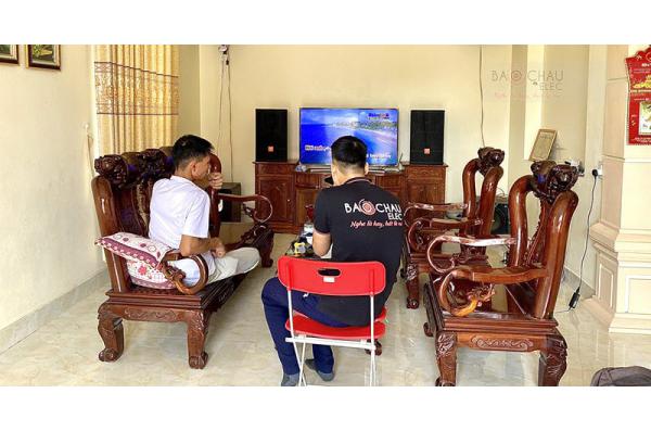 Dàn karaoke gia đình anh Nghi ở Hải Phòng (JBL CV1270, BIK VM620A, DSP-9000, U900 PlusX)