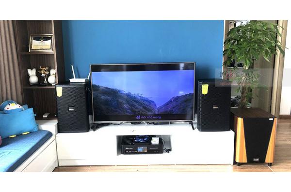 Dàn karaoke gia đình anh Tĩnh ở Hà Đông, Hà Nội (Domus DP6100, BW 604Gs, BKsound DKA 6500)