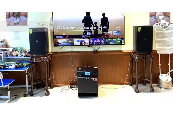Dàn karaoke gia đình chị Trang ở Hải Phòng (Domus DP6120, Alto TX212, Bksound DKA 8500)