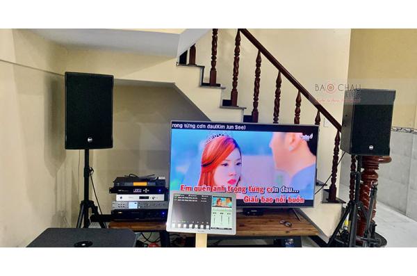 Dàn karaoke VIP gia đình chị Giang ở Bình Dương (Cmax 4112,JBL PRX418S, VM840A, AAP K9800, BCE VIP3000, PLus 4TB, 22 inch)