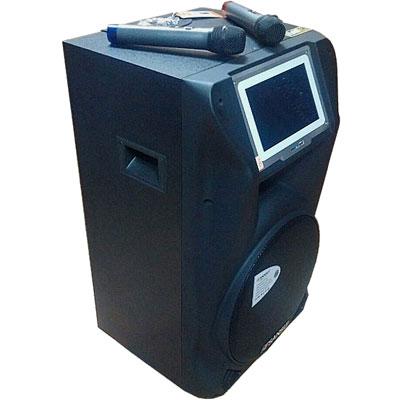 Loa kéo Sansui SA1-15 + Màn hình LCD 14 inch (Bass 40cm, 700W, Kèm 2 micro, Pin 2-6h)