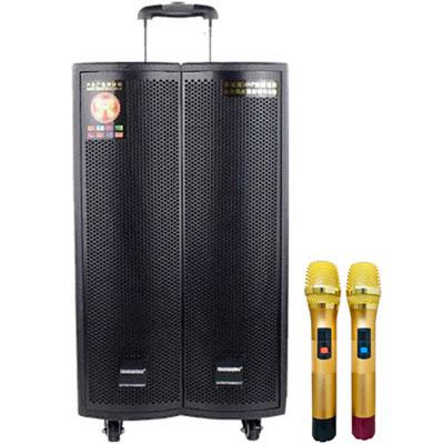 Loa kéoTemeisheng GD 15-07 (Bass 40cm, 500W, Kèm 2 micro, Pin 4-8h)