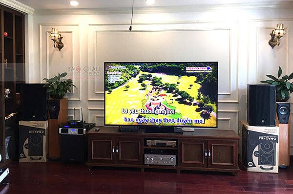 Dàn karaoke cao cấp của gia đình anh Sơn ở Long Biên (Cmax 4112, Famousound 7208, BIK BPR-8500, JBL VM300)