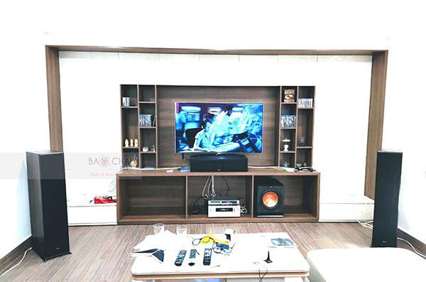 Dàn nghe nhạc cao cấp của gia đình anh Tuấn ở Quận 9 (RP-8000F, RP-504C Walnut, RP-502S, SPL120)