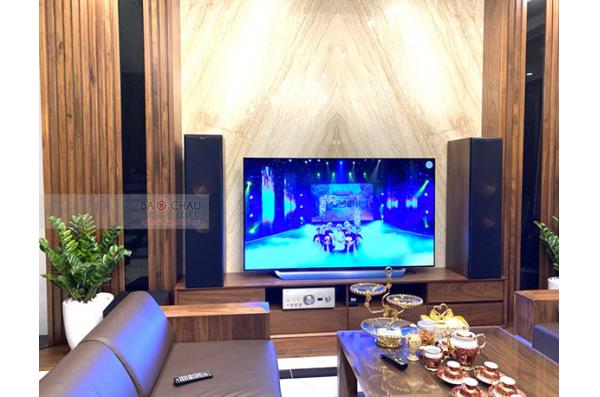 Dàn nghe nhạc của gia đình chị Nga ở Hải An, Hải Phòng (Klispch RF7 III, JBL A120P, PMA-2500NE)