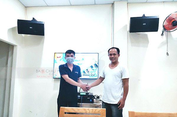 Lắp đặt dàn karaoke gia đình anh Vinh ở Bình Tân (BIK BSP 410, BIK VM620A, BIK BPR 6000, BCE UGX12)