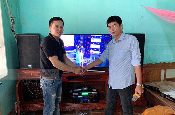 Dàn karaoke gia đình anh Phương ở Yên Định, Thanh Hóa (Alto AT2000, AAP TD8004, BIK BPR 6000, BCE UGX12)