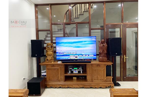 Dàn karaoke gia đình anh Việt tại Hà Nội (RCF EMAX 3112,Famousound 7208,X6 Luxury, JBL A120P, UGX12)