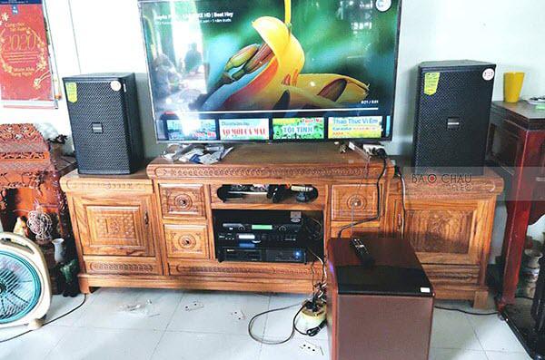 Lắp bộ dàn karaoke cho gia đình chị Xuân ở Củ Chi, HCM (Domus DP6100, BW 604No8, BIK VM420A, X5 Plus)