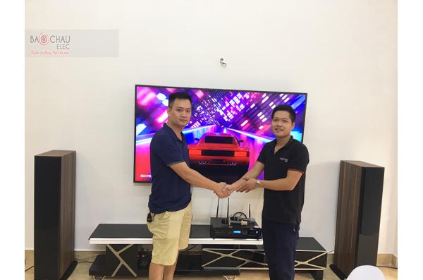 Lắp đặt dàn karaoke cho gia đình anh Chiến tại Hải Phòng (Paramax Platinum D88, BKSound DP6000)