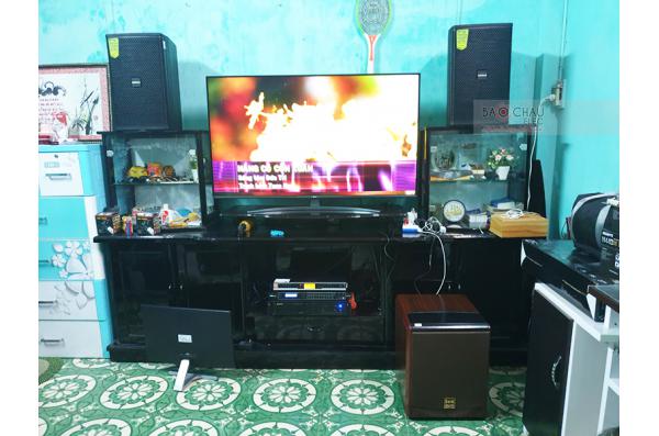 Dàn karaoke gia đình anh Bằng tại Đà Nẵng (Domus DP6100, BIK VM420A, DSP-9000, BW604, BBS B900)