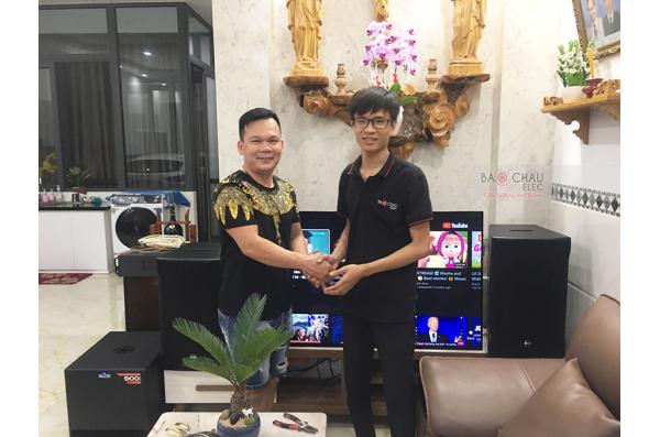 Dàn karaoke gia đình anh Phước tại Đồng Nai (RCF CMAX 4112, Famousound 7208, Alto TX212Sub) 