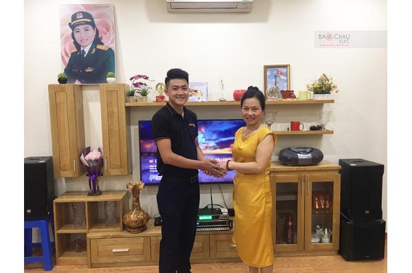 Dàn karaoke gia đình cô Lại tại Thanh Trì - Hà Nội (RCF EMAX3110, BKSound DP3500, NS-SW300, UGX12)