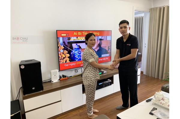 Dàn karaoke RCF gia đình chị Hương tại Hà Nội (RCF CMAX 4112, BIK VM620A, X6 Luxury, Pasion 12SP, UG