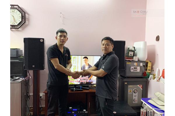 Lắp đặt dàn karaoke cho anh Hiếu tại Thanh Trì – HN (CMAX 4112,JBL KX180,Crown Xli 3500, SPL120)