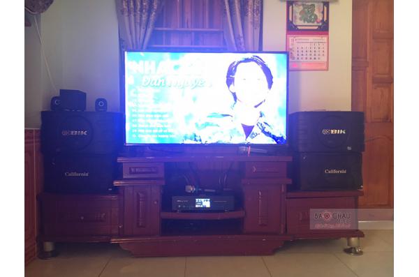 Lắp đặt dàn karaoke gia đình anh Châu tại Bắc Giang (BIK BJ-S688, BKSound DKA 8500)