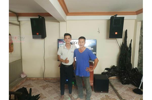 Lắp đặt dàn karaoke gia đình Anh Châu tại Đà Nẵng (JBL CV1270, SAE TX800Q, BIK BPR-8500, A120P, BCE 