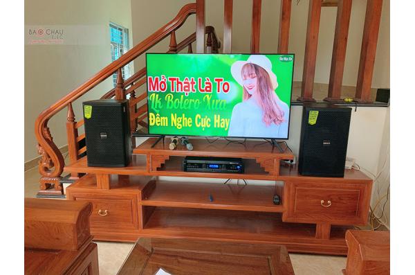 Lắp đặt dàn karaoke gia đình anh Cường tại TP Thanh Hóa (Domus DP6100, BKSound DP6000) 