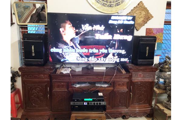 Lắp đặt dàn karaoke gia đình anh Hoàn tại Hải Dương (BIK BJ-S768, BIK VM420A, BKSound KX6, U900)