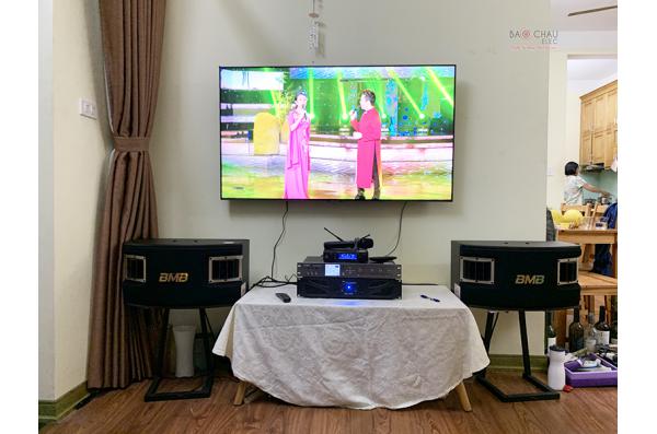 Lắp đặt dàn karaoke gia đình chị Minh tại Hà Nội (BMB 450SE, Crown Xli2500, AAP K9800, JBL VM300)