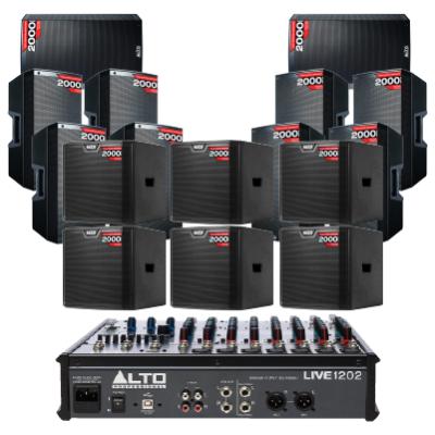 Hệ thống âm thanh quán PUB & Lounge cao cấp 12 (200m2)