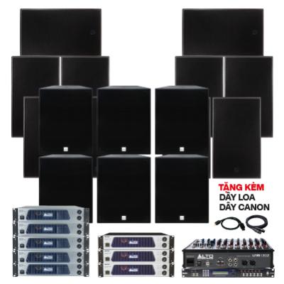 Hệ thống âm thanh quán PUB & Lounge cao cấp 17(200m2- pasive)