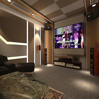 Thiết kế phòng nghe nhạc gia đình 05