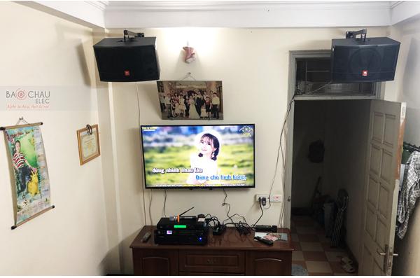 Dàn karaoke gia đình anh Hà tại Long Biên–HN (JBL CV 1052T, VM420A, FX-9MKII, NS-SW100, BCE U900...)