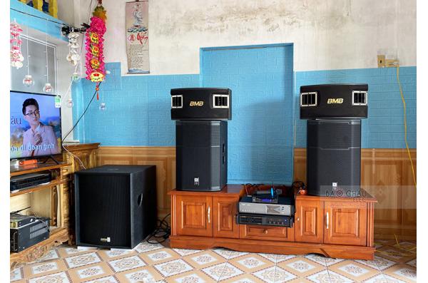  Dàn karaoke gia đình anh Hiện tại Thái Bình (JBL PRX 415M, VM840A, K9900II, JBL VM200, RXW18C) 