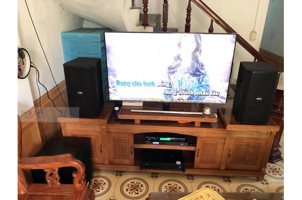 Dàn karaoke gia đình anh Huy tại Thái Bình (BIK BSP410, BIK VM620A, BPR8500, SW612-B, U900 Plus X)