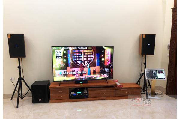 Lắp đặt Dàn karaoke gia đình anh Khoa tại Thái Bình (Domus DK612, VM620A, KX180, SW-612B, VietK Plus 4T,...)