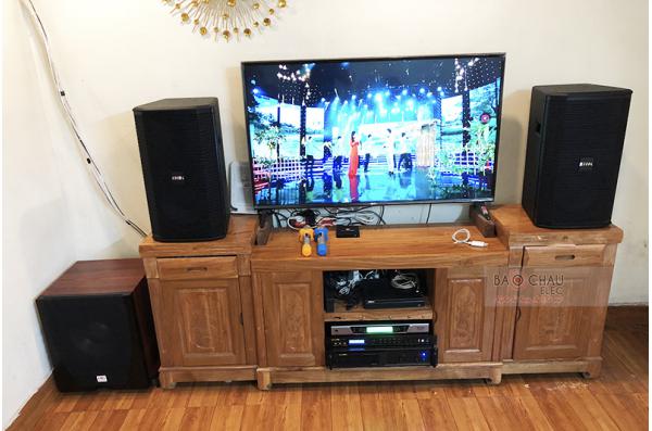Lắp đặt Dàn karaoke gia đình anh Tâm tại Hà Nội (BIK BSP 410, BIK VM620A, BIK BPR-8500, SW612-C, BCE UGX12)