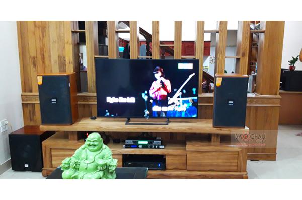 Lắp đặt Dàn karaoke gia đình anh Tân tại Thanh Hóa (Domus DK612, BIK VM620A, JBL KX180, SW612-C, UGX12)