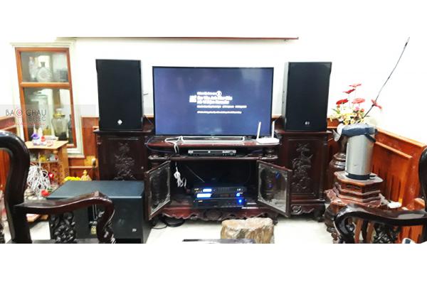 Lắp đặt Dàn karaoke gia đình anh Thái tại Thanh Hóa (RCF EMAX 3112, BIK VM640A, BPR-8500, BJ-W66PLUS...)