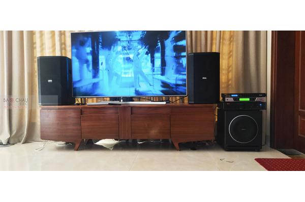 Dàn karaoke gia đình anh Thành tại Mê Linh – HN (BIK BSP412, VM620A, BPR8500, Sub 1000New, UGX12)