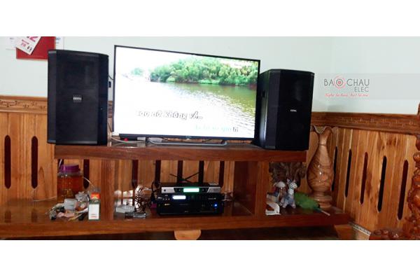 Dàn karaoke gia đình anh Ưng tại Thanh Hóa (BIK BSP412, BIK VM620A, BKSound X5 Plus, BCE UGX12)