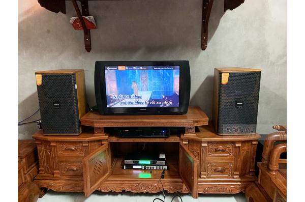 Lắp đặt Dàn karaoke gia đình chị Hà tại Thường Tín – HN (Domus DK612, BIK VM620A, X6 Luxury, SW612-B...)