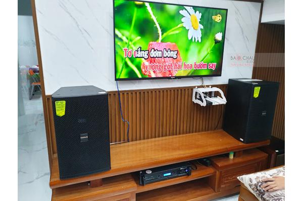 Lắp đặt dàn karaoke gia đình anh Đỗ tại Đà Nẵng (Domus DP6120, BKSound DP8000, BW 604 8No)