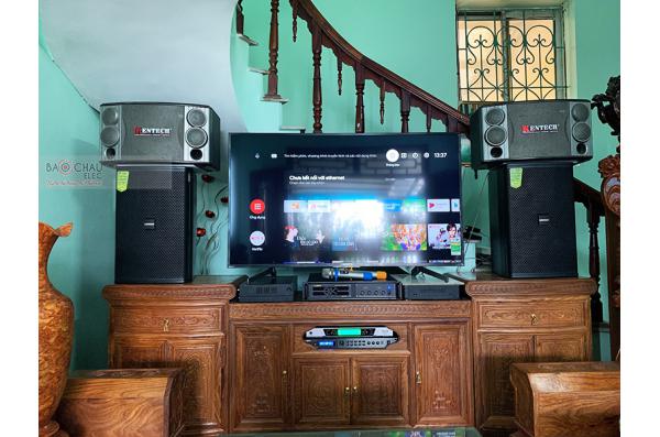 Lắp đặt dàn karaoke gia đình anh Hải tại Thanh Hóa (Domus DP6120, BIK VM640A, BIK BPR 8500,...) 