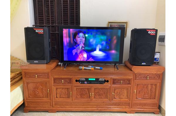 Lắp đặt dàn karaoke gia đình anh Hạnh tại Thanh Hóa (Alto TX212, Listensound FX9-MK, BCE UGX12)