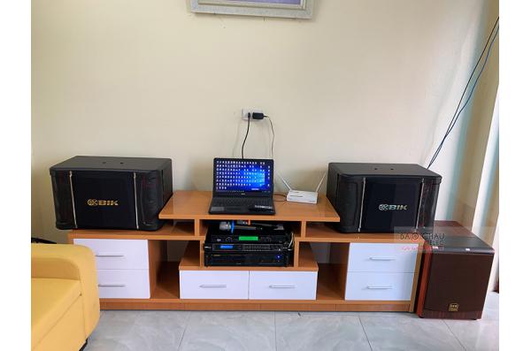 Lắp đặt dàn karaoke gia đình anh Quân tại Thanh Hóa (BIK BJ-S968, BIK VM420A, DSP-9000, BW604...)