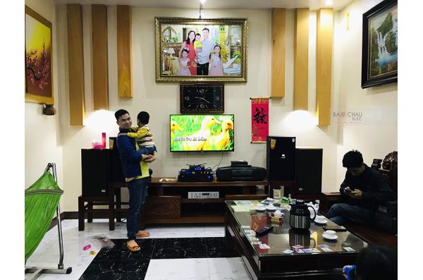 Lắp đặt dàn karaoke gia đình anh Quảng tại Bắc Ninh (JBL XS12, BIK VM820A, JBL KX180, JBL VM200)