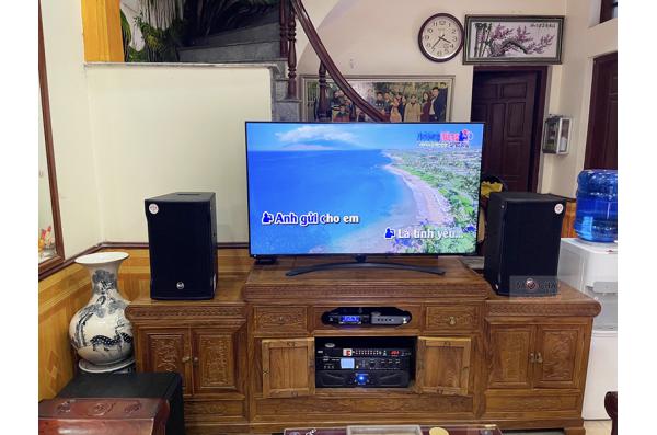 Lắp đặt dàn karaoke gia đình anh Thắng tại Bắc Giang (RCF CMAX 4110, Crown Xli2500, AAP K9800,...)