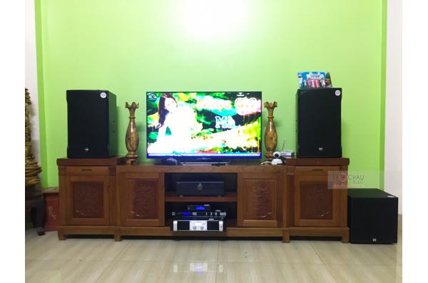 Lắp đặt dàn karaoke gia đình anh Thọ tại Bắc Giang (RCF EMAX 3112, Famousound 7208, KX180, A120P...)