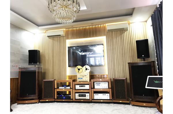 Lắp đặt dàn karaoke gia đình anh Trang tại Phú Yên (RCF CMAX 4112, Crown Xli3500, JBL KX180...)