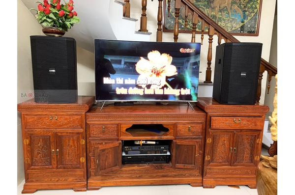 Lắp đặt dàn karaoke gia đình chị Linh tại Thanh Hóa (BIK BSP 412, BIK VM620A, BIK BPR-8500, BJ-U550)